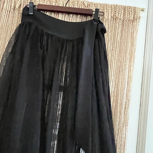 Randi & Will Collection Antoinette Black Open Seam Skirt - Picture 4 of 5